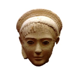 Funerary mask of a woman-MAHG 007059-IMG 1832-white photo