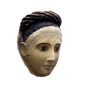 Funerary mask of a woman-MAHG 012455-IMG 1823-white photo