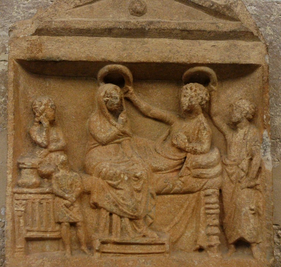 Funerary stele Nicomedia Louvre Ma4501
