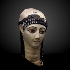 Funerary mask of a woman-MAHG 012485-IMG 1822-gradient photo