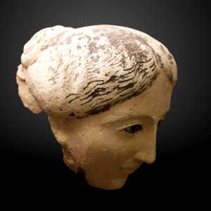 Funerary mask of a young woman-MAHG 012484-IMG 1830-gradient photo