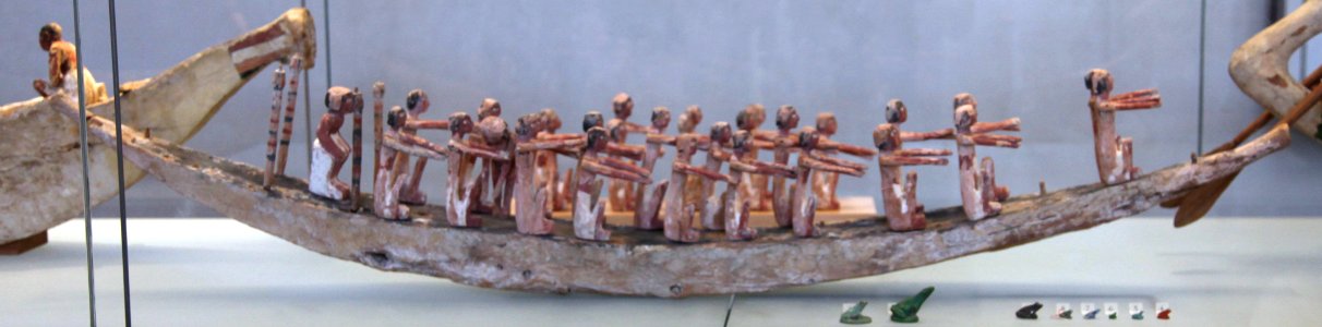Funerary model of a large boat and crew-E 32566-IMG 4574