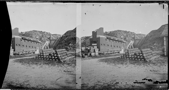 Furnace used for making red-hot shot inside of Fort Moultrie. - NARA - 524999