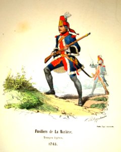 Fusiliers de La Morlière - Troupes légères - 1745