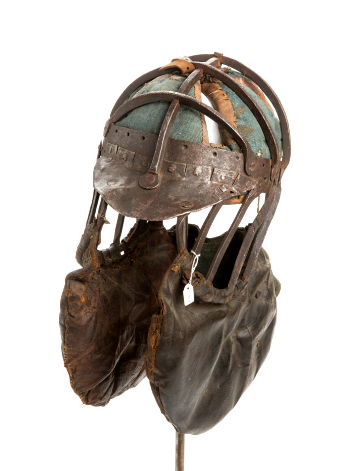 Fäktmask för sabelfäktning, 1800-tal - Livrustkammaren - 106347