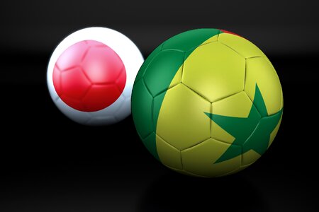 World cup ball flag photo