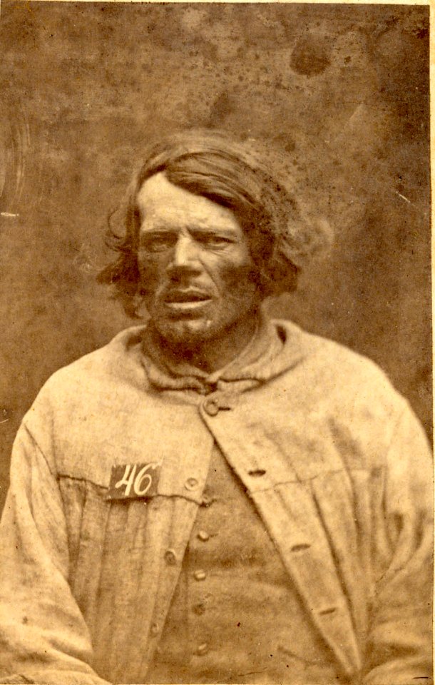 Fångar förvarade å Warbergs fästning 1861. Fånge No 168 C. Pettersson - Nordiska Museet - NMA.0034803