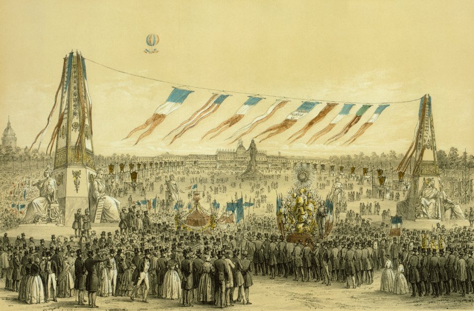 Fête de la Concorde, arrivée des corporations au Champ-de-Mars