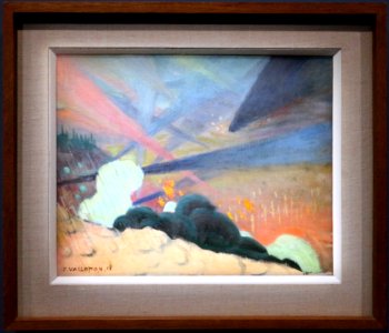 Félix vallotton, verdun, bozzetto, 1917