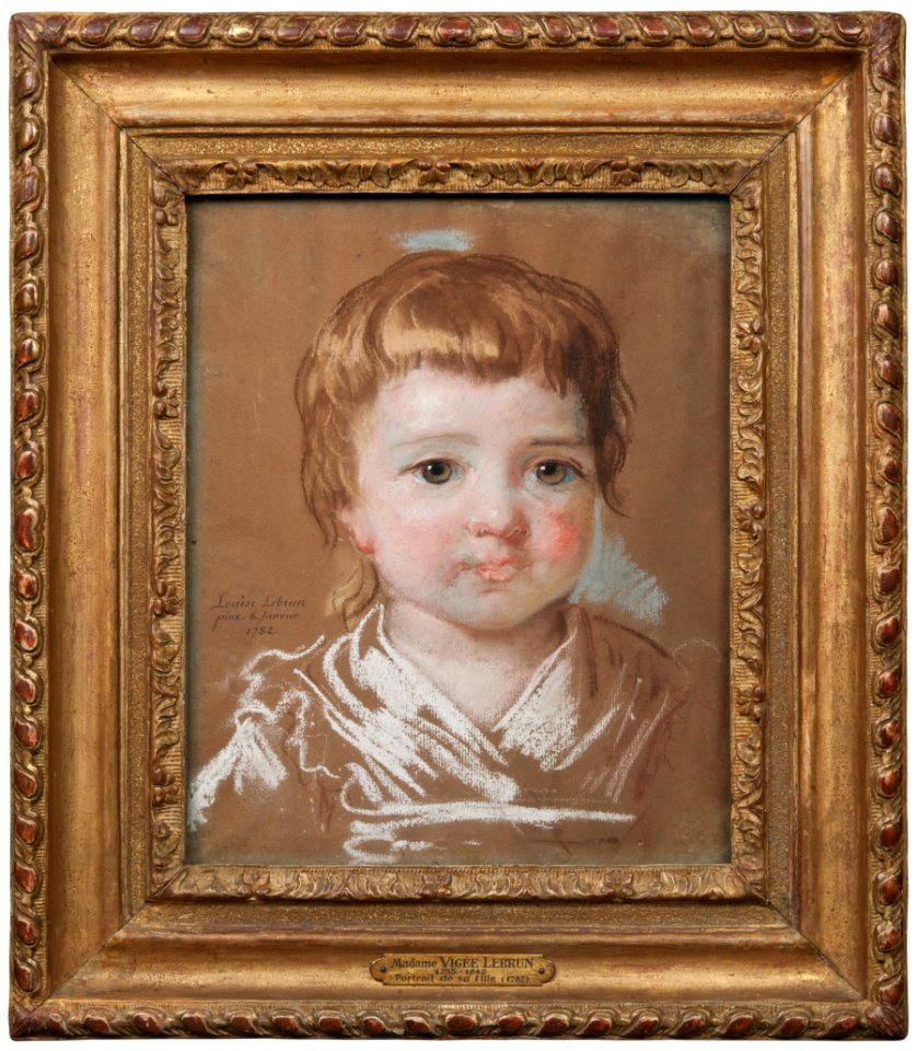 Förmodat porträtt av konstnärens dotter Louise Lebrun (1780-1819) (Élisabeth Louise Vigée-Lebrun) - Nationalmuseum - 137684
