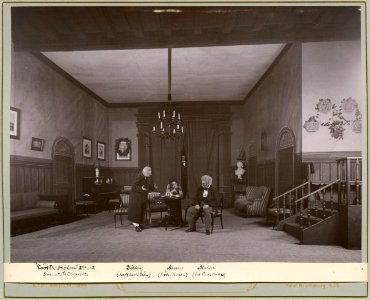 Första fiolen, Dramatiska teatern 1900. Föreställningsbild - SMV - H10 043