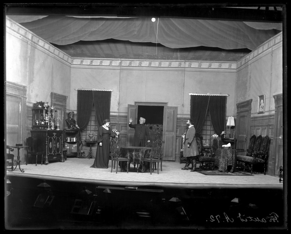 För alltid, Dramatiska teatern 1904. Föreställningsbild - SMV - DrT089
