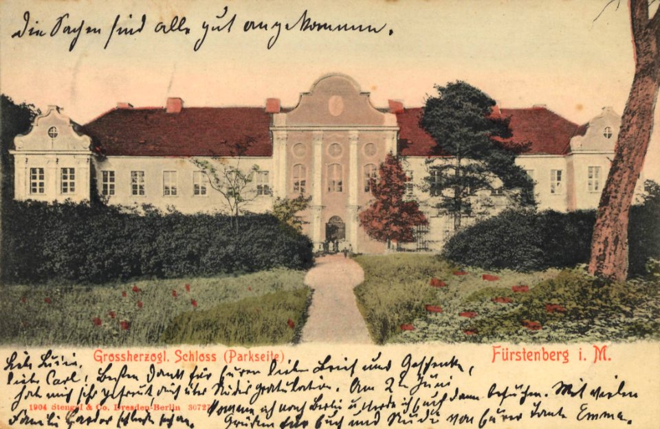 Fürstenberg i. Meckl., Brandenburg - Großherzogl. Schloss (Zeno Ansichtskarten)