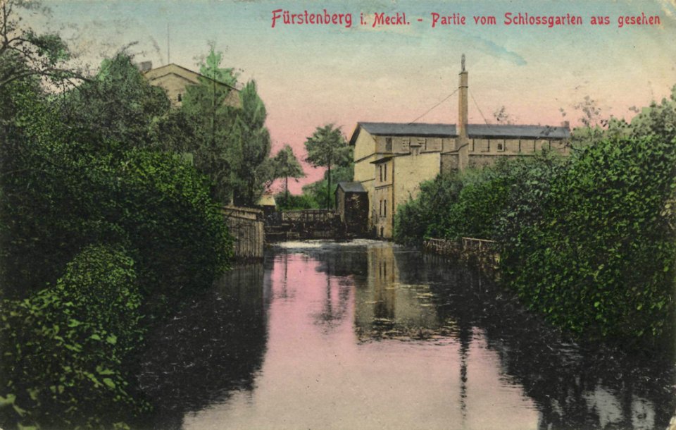 Fürstenberg i. Meckl., Brandenburg - Schlossgarten (2) (Zeno Ansichtskarten)