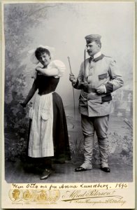 Förgät mig ej, Anna Lundbergs sällskap 1897-98. Rollporträtt - SMV - H5 174