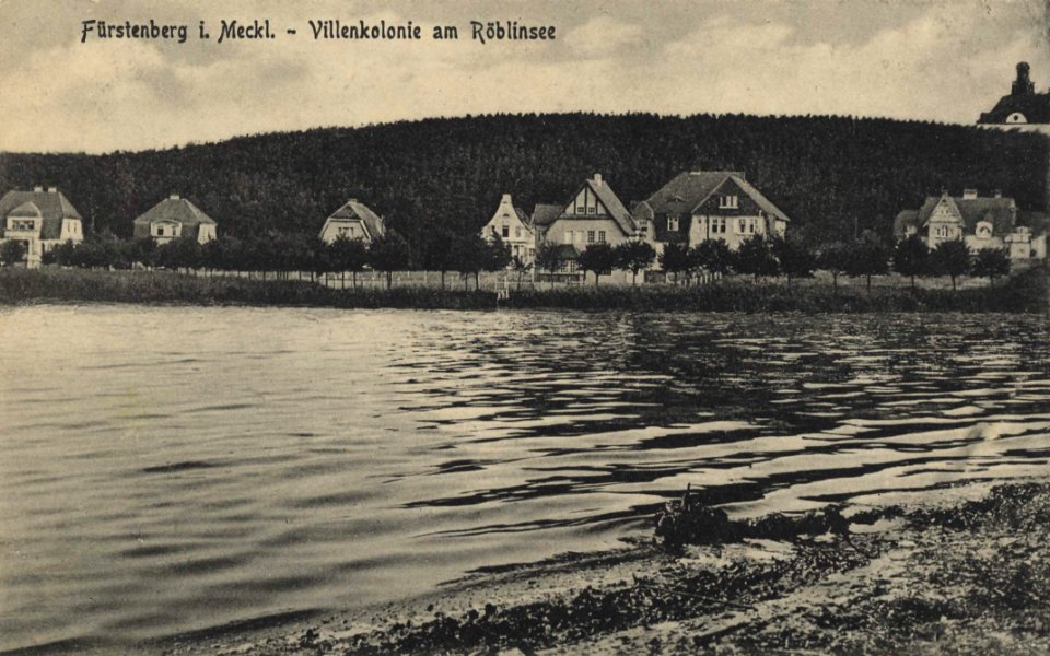Fürstenberg i. Meckl., Brandenburg - Villenkolonie am Röblinsee (Zeno Ansichtskarten)