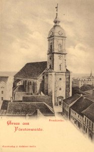 Fürstenwalde (Spree), Brandenburg - Dom von Westen (Zeno Ansichtskarten)