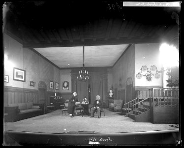 Första fiolen, Dramatiska teatern 1900. Föreställningsbild - SMV - DrT090