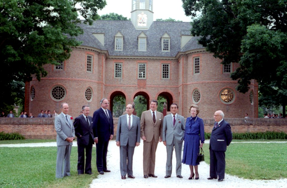 G-7 Economic Summit Leaders in Williamsburg, Virginia