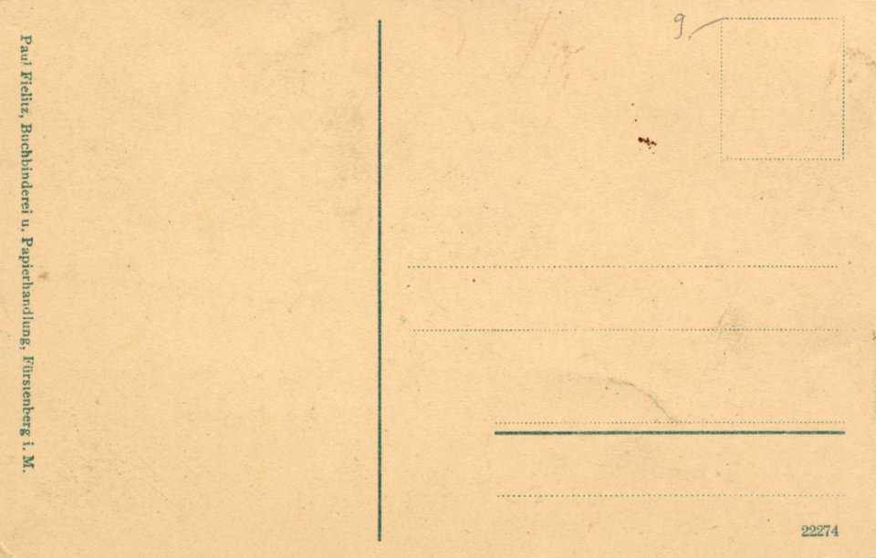 Fürstenberg i. Meckl., Brandenburg - Gebäudeansicht (back) (Zeno Ansichtskarten)