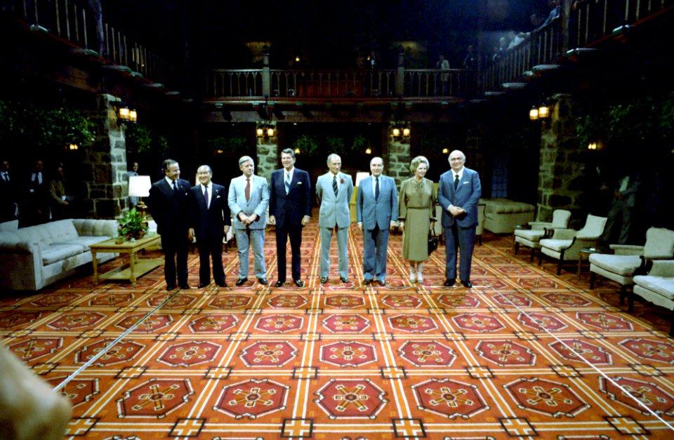 G-7 Economic Summit Leaders at the Chateau Montebello