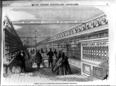 G. G. Evans's great gift book establishment, 439 Chestnut Street, Philadelphia- Interior view LCCN99614163