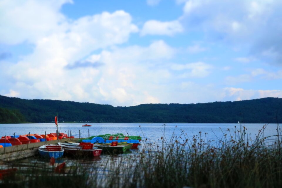 Jetty lake landscape