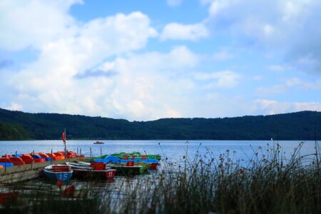 Jetty lake landscape