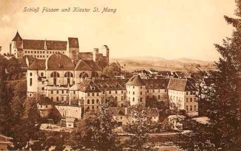 Füssen - Kloster St. Mang & Schloss Füssen, 1910s photo