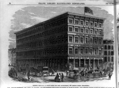 G. G. Evans's great gift book establishment, 439 Chestnut Street, Philadelphia- Exterior view LCCN99614121