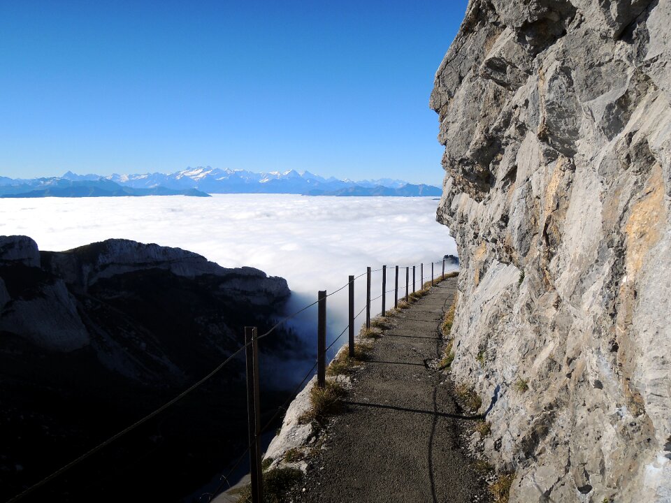 Sea of fog mountains sky