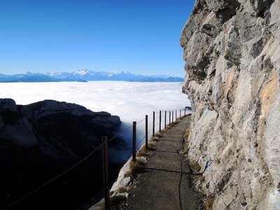 Sea of fog mountains sky
