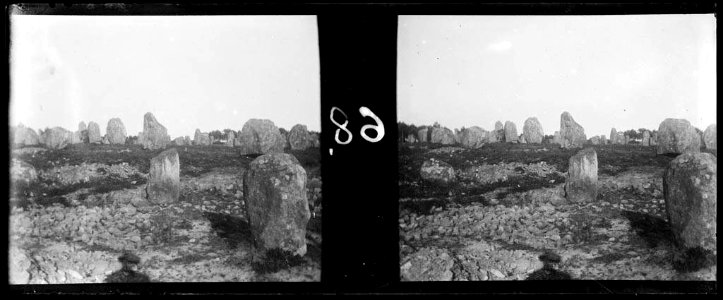 Grup de menhirs anomenat alineaments de Ménec, a Carnac