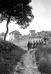 Gruppe auf dem Weg zur Wachtablösung - CH-BAR - 3238599
