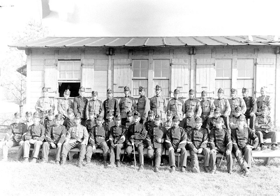 Gruppenbild der Mannschaft auf dem Dietisberg - CH-BAR - 3241222