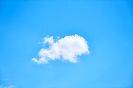 Fluffy space cloud photo