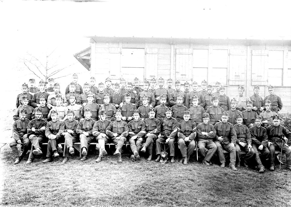 Gruppenbild der Mannschaft auf dem Dietisberg - CH-BAR - 3240440