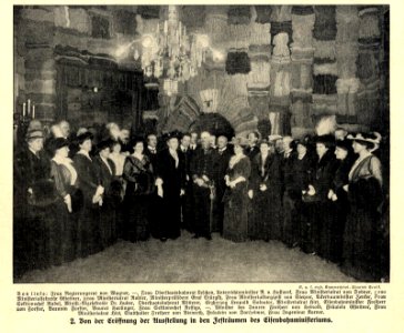 Gruppenbild im Eisenbahnministerum in Wien, 1914