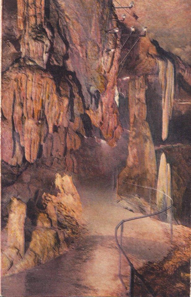 Grutas de Bétharram, Pirinéus, França, Le Vestibule, França, Arquivo de Villa Maria, Angra do Heroísmo, Açores.