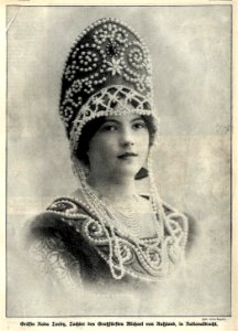 Gräfin Nada Torby, Tochter des Großfürsten Michael von Russland 1912