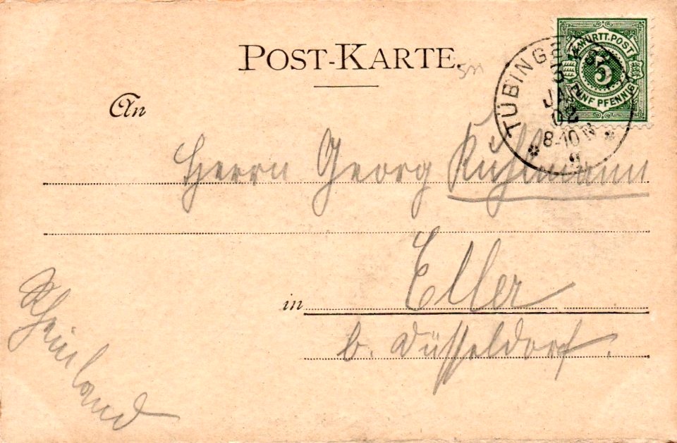 Gruss aus Lustnau (AK H Sting 1901) R