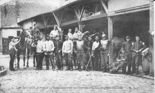 Grèves de Puteaux-Cantonnement des cuirassiers-Rue Auguste Blanche-ELD 7