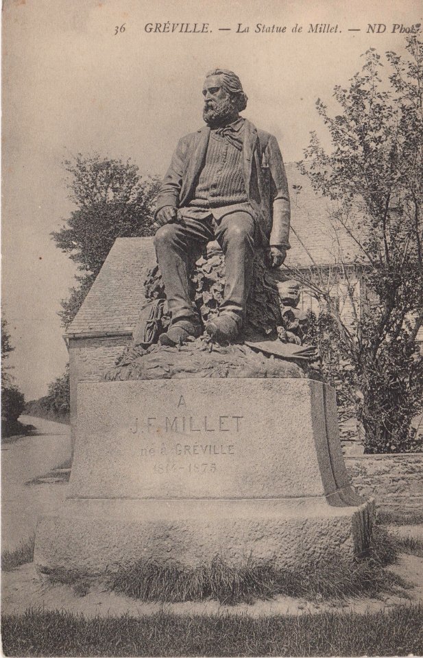 Gréville - Statue Millet (CP)