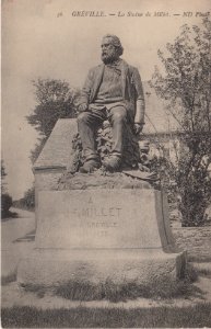 Gréville - Statue Millet (CP) photo