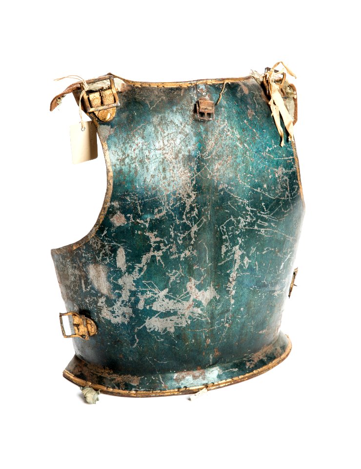 Grönmålat ryggharnesk till rustning, 1777 - Livrustkammaren - 107069