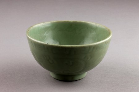 Grön skål från Ming dynastin, 1400-talet - Hallwylska museet - 95506