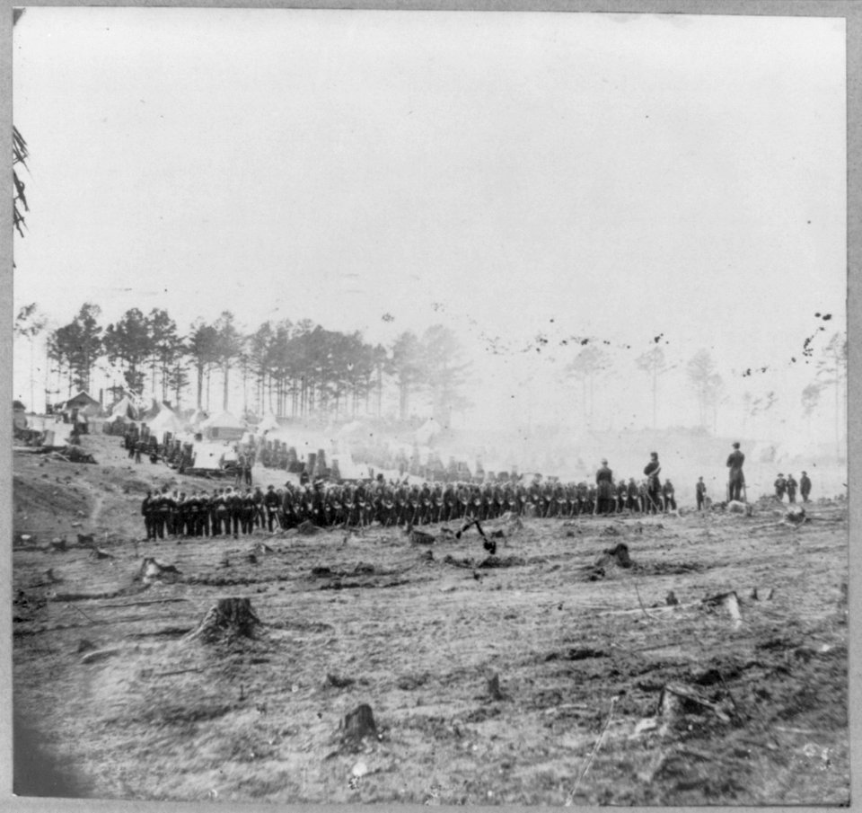 Guard mounting, 114th Pa. Infantry, Headquarters, Army of Potomac, Brandy Station, Va., April 1864 LCCN2003666622