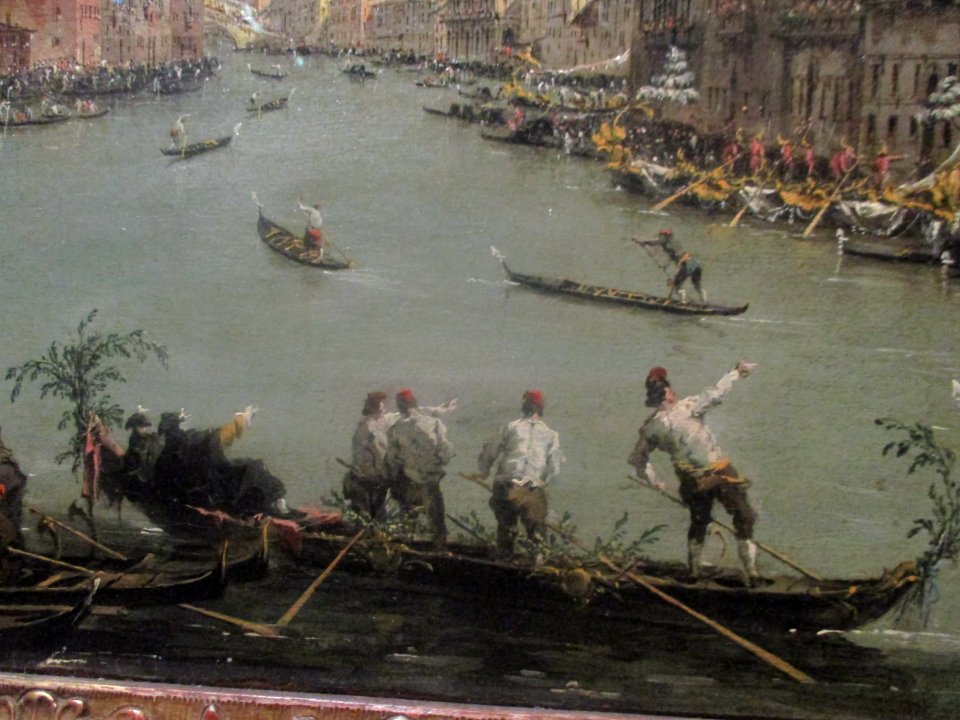 Guardi détail Régate sur le Grand Canal