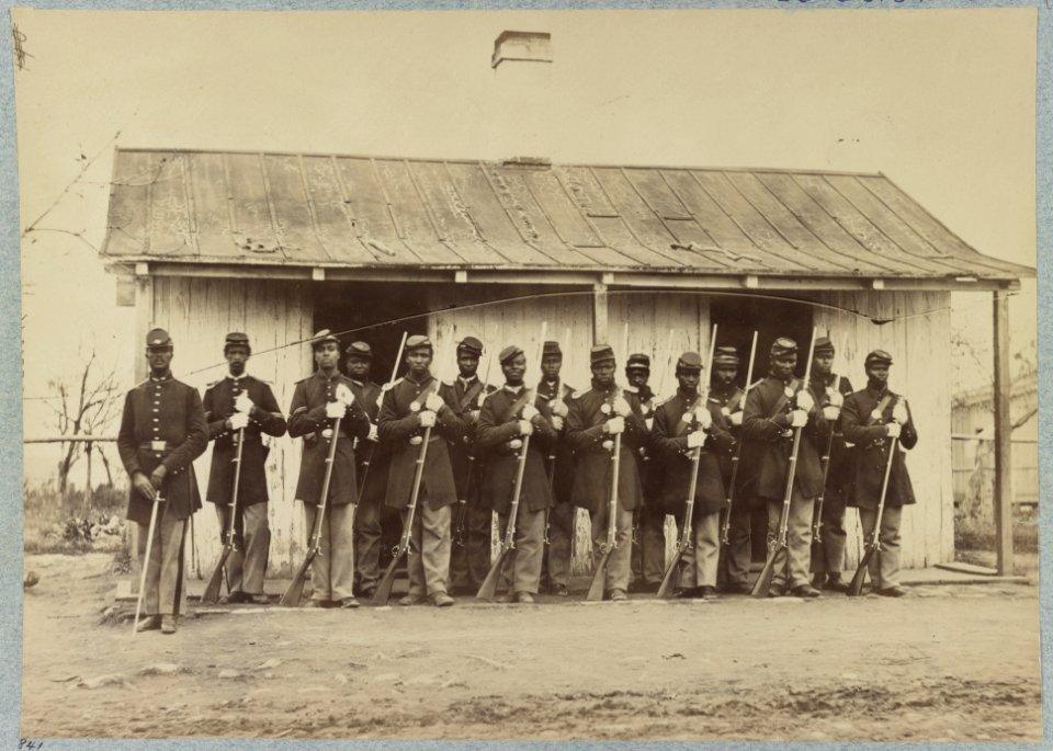 Guard House and Guard, 107th U.S. Colored Infantry Fort Corcoran near Washington, D.C LCCN2013648641