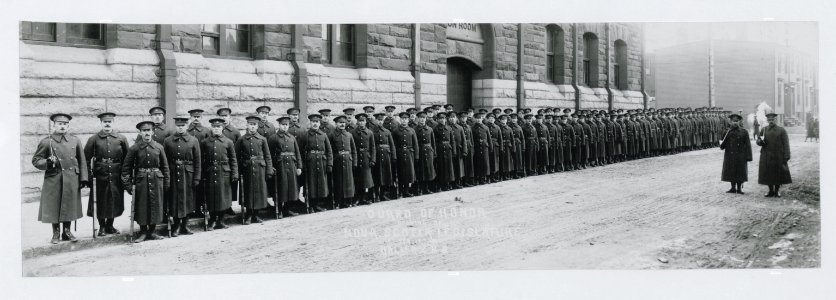 Guard of honour, opening of Nova Scotia Legislature, Feb. 18, 1915 (HS85-10-29972) original photo